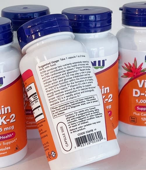 Review vitamin D3 K2 Now 120 viên cho người lớn-3