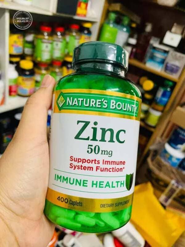 Nature’s Bounty Zinc 50mg 400 Caplets của Mỹ là gì?