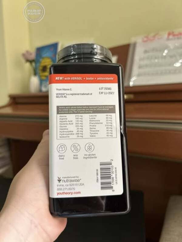 Giải đáp thắc mắc về cách dùng Youtheory Verisol Collagen 345 Tablets
