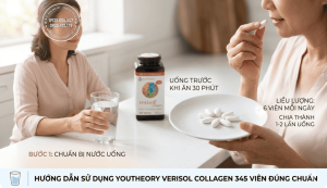Cách dùng Youtheory Verisol Collagen 345 Tablets đúng chuẩn